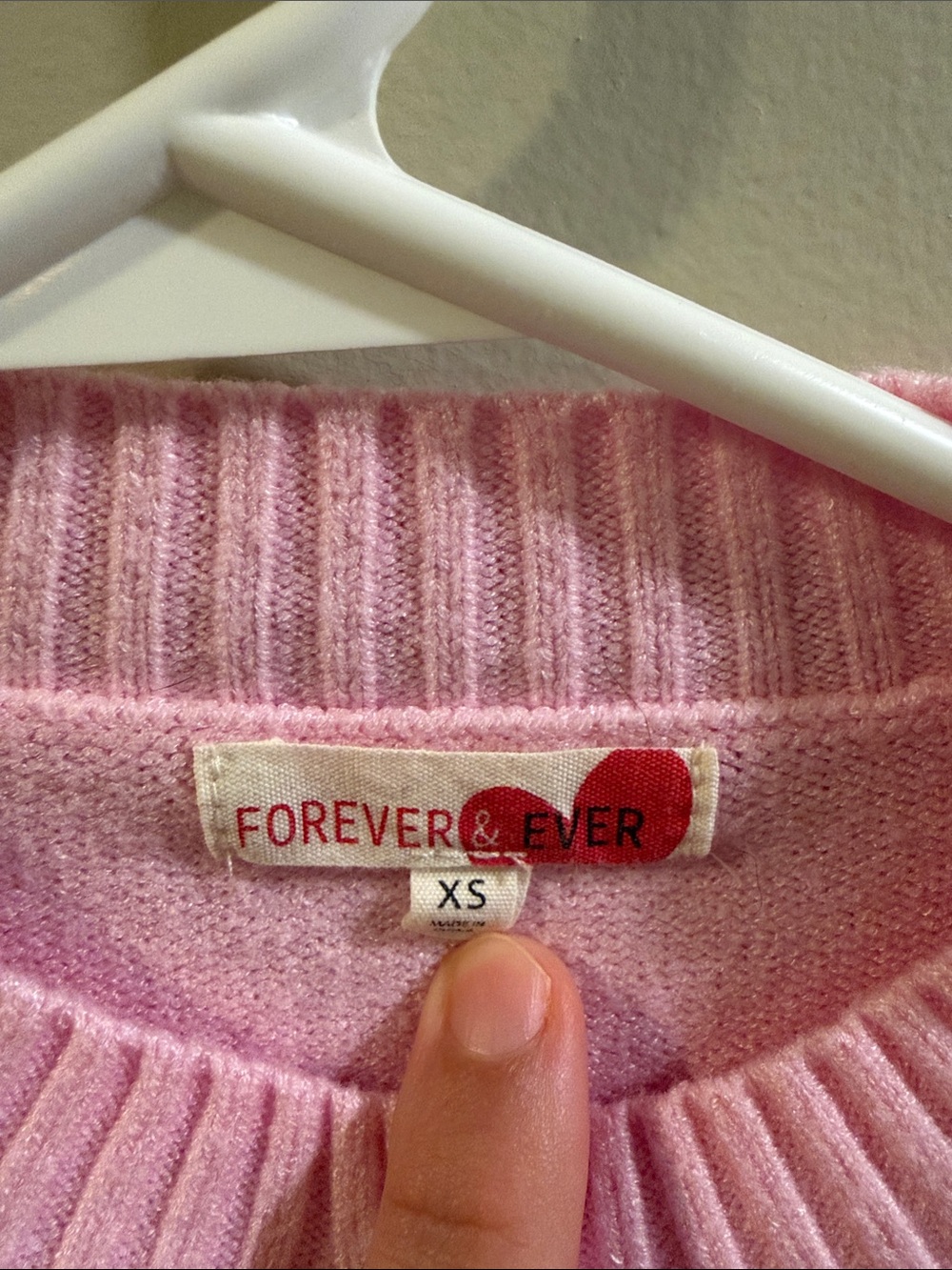 Girls Pink Heart Sequin Cardigan Sweater - Picture 2 of 6